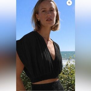 Felicite - VACAY TOP GAUZE - BLACK